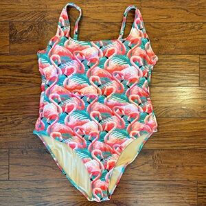 Old Navy Flamingo Print One-Piece Swimsuit, XXL, NWOT